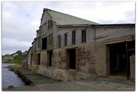 Karmøens Sildoljefabrik - August 2015. Fabrikken ble revet i 2019.